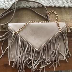 Fringe crossbody bag or clutch